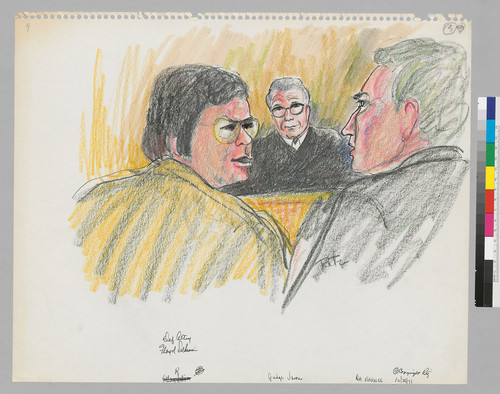 [recto]: 12/28/71 Defense Attorney Floyd Silliman, Judge S. Lee Vavuris, District Attorney Barnes