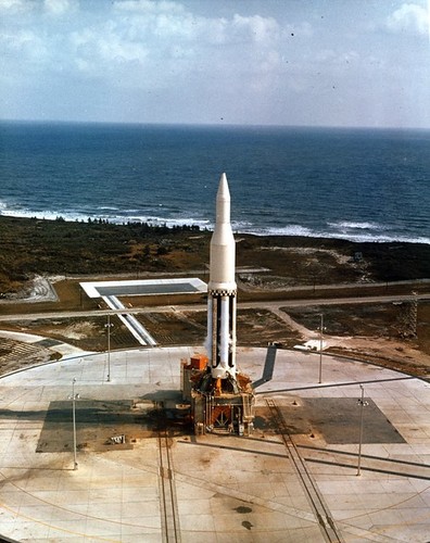 Saturn I on Pad--'Missiles on Pads binder; Saturn I; 10-27-61; AMR LC-34; prelaunch
