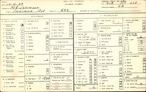 WPA household census for 539 INDIANA AVE, Los Angeles County