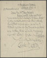 Claude Houghton Oldfield letter to Mr. St. John Adcock, 1923 November 25
