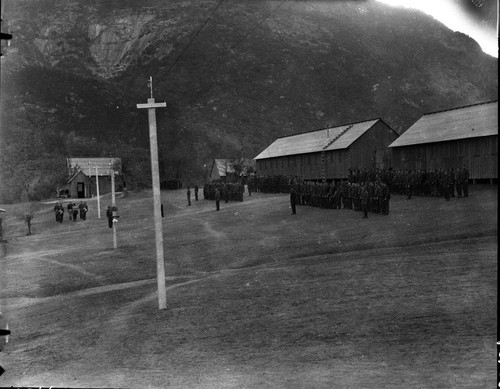 Cain Flat Camp, CCC, view of barracks and assembly