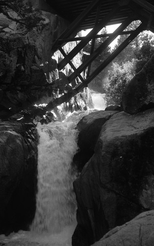 Waterfall on Raymond Meadows Creek on Highway 4, Alpine County, California, SV-873