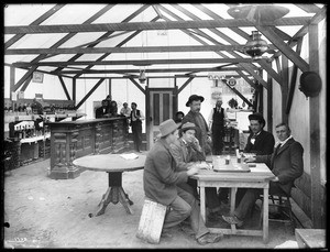 Inside the Yellow Aster Saloon, Randsburg, California, ca.1900