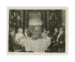 The Light: film still of Theda Bara in a dinner scene, 1919