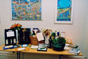 Jørgen Nørgaard Pedersen's farewell reception, September 2002 . Gift table