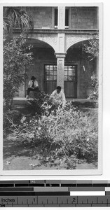 Fr. Ford gardening in Meixien, China, 1928