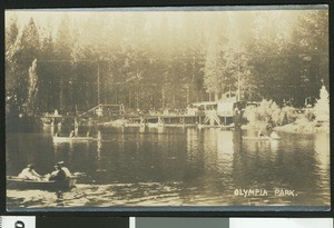 Boaters at Olympia Park, ca.1900