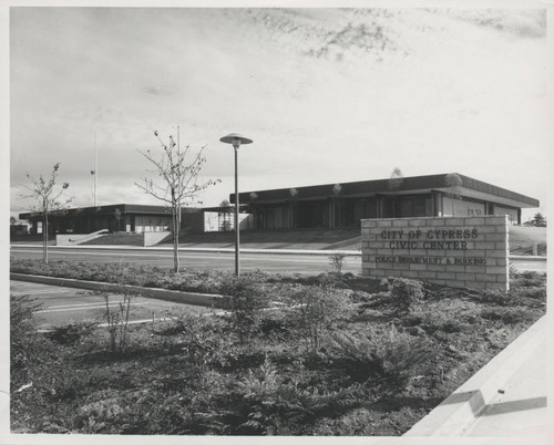 City of Cypress Civic Center and Police Department, August, 1968