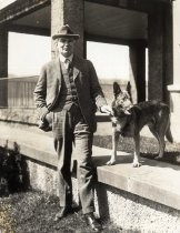 Lee de Forest and dog "King"