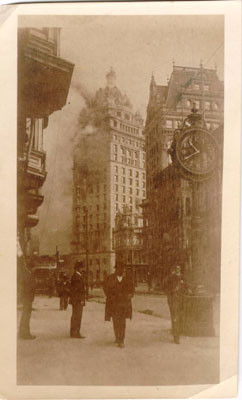 [Call Building on fire after the earthquake of April 18, 1906]