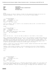 [Email from Mounif Fawaz to Norman Jack regarding ocean traders]