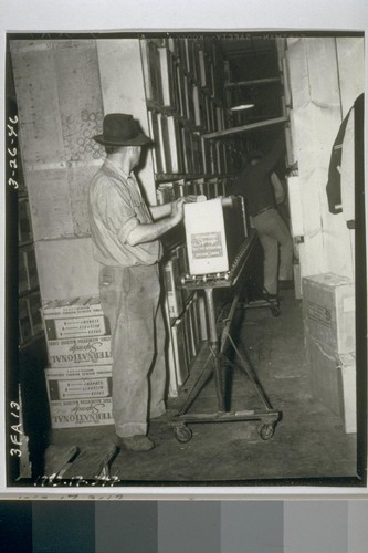 Unidentified warehousemen. March 26, 1946