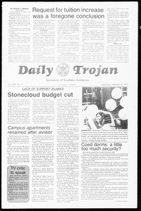 Daily Trojan, Vol. 67, No. 8, September 25, 1974