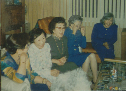 Women at 50th anniversary party