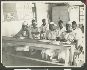 Trainee hospital staff, Chogoria, Kenya, ca.1951