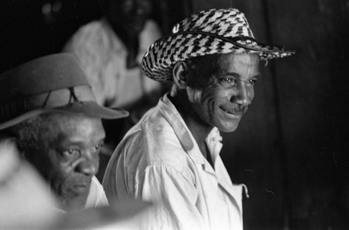 Men wearing hats, San Basilio de Palenque, Colombia, 1977