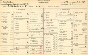 WPA household census for 806 EVERGREEN AVE, Los Angeles