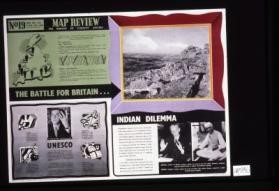 The Battle for Britain ... UNESCO ... Indian Dilemma ... [Verso:] Russia's five-year plan 1946-50