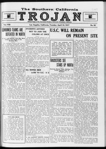 The Southern California Trojan, Vol. 8, No. 92, April 10, 1917
