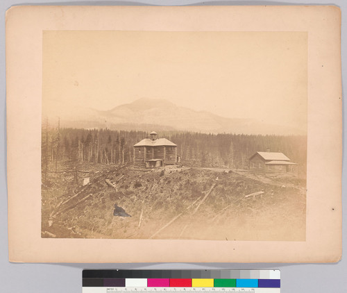 [Block house, Upper Cascades, Columbia River: scene of a massacre of whites by the Indians, view taken May 1860.]