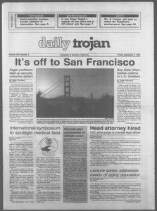Daily Trojan, Vol. 107, No. 4, September 09, 1988