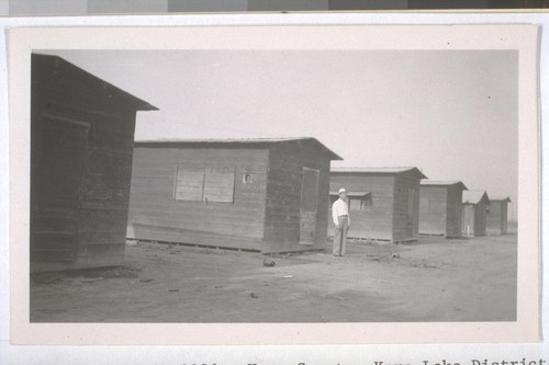 July, 1936. Kern County, Kern Lake District. Frick Ranch. Laborers' cabins