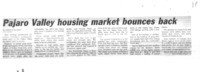 Pajaro Valley housing market bounces back