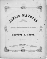 Adelia mazurka / by Gustav A. Scott