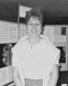 Missionary and Nurse, Mikala Winterø, 1990. Sent by Danish Santal Mission to UMN, Nepal, 1988-9