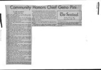 Community Honors Chief Geno Pini