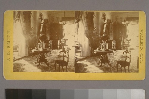 [Interior of unidentified residence. Photograph by James G. Smith.]