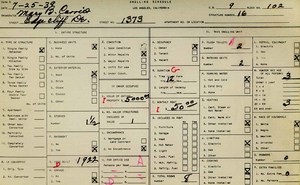 WPA household census for 1373 EDGECLIFF, Los Angeles