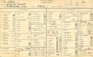 WPA household census for 2413 RIVERDALE AVE, Los Angeles