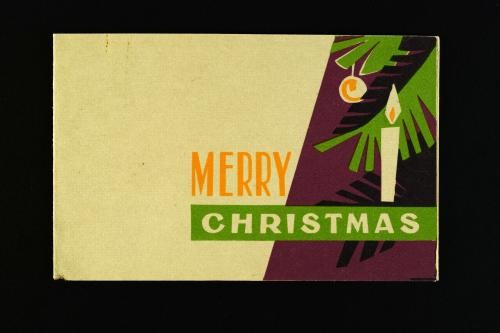 South Vietnam N.F.L. Christmas card: "Will you return safe and sound?"