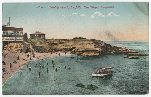 Bathing beach, La Jolla, San Diego, California