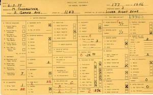 WPA household census for 1143 S GRAND, Los Angeles