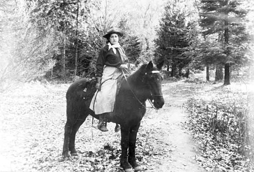 Edna Barger on horse