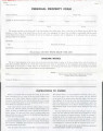 Personal property form