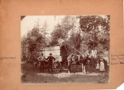 Family with Lumber Wagon