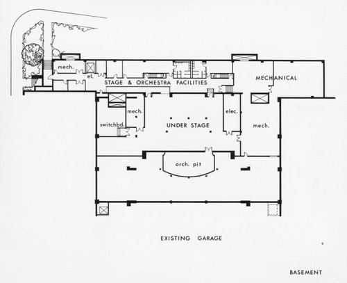 Ahmanson Theatre basement plan