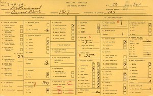 WPA household census for 1817 W SUNSET, Los Angeles