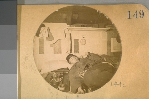Photos of Chinese opium smokers in there [sic] dens in China Town in 1889 [C]