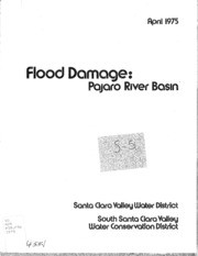 Flood Damage : Pajaro River Basin Reservoir Systems Study