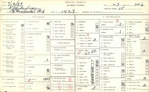 WPA household census for 1429 N OCCIDENTAL BLVD, Los Angeles