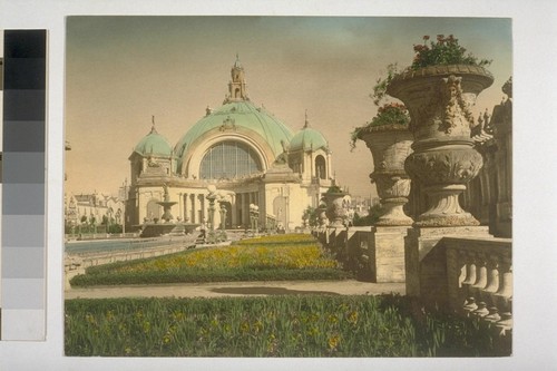 West facade, Festival Hall (Robert Farquhar, architect). Hand-colored
