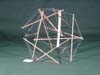 12 strut irregular octahedron tensegrity