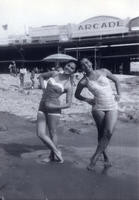 Patricia Whiting and sister Elyse at the beach