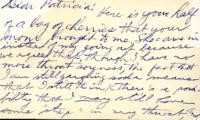 Undated letter from Carl Duncan to Patricia Whiting