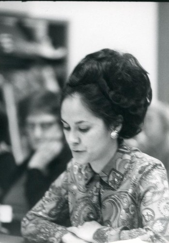 Patricia Whiting at a committee hearing