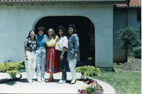 Patricia Whiting posing with female family members